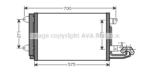 AVA QUALITY COOLING Kondensators, Gaisa kond. sistēma VWA5269